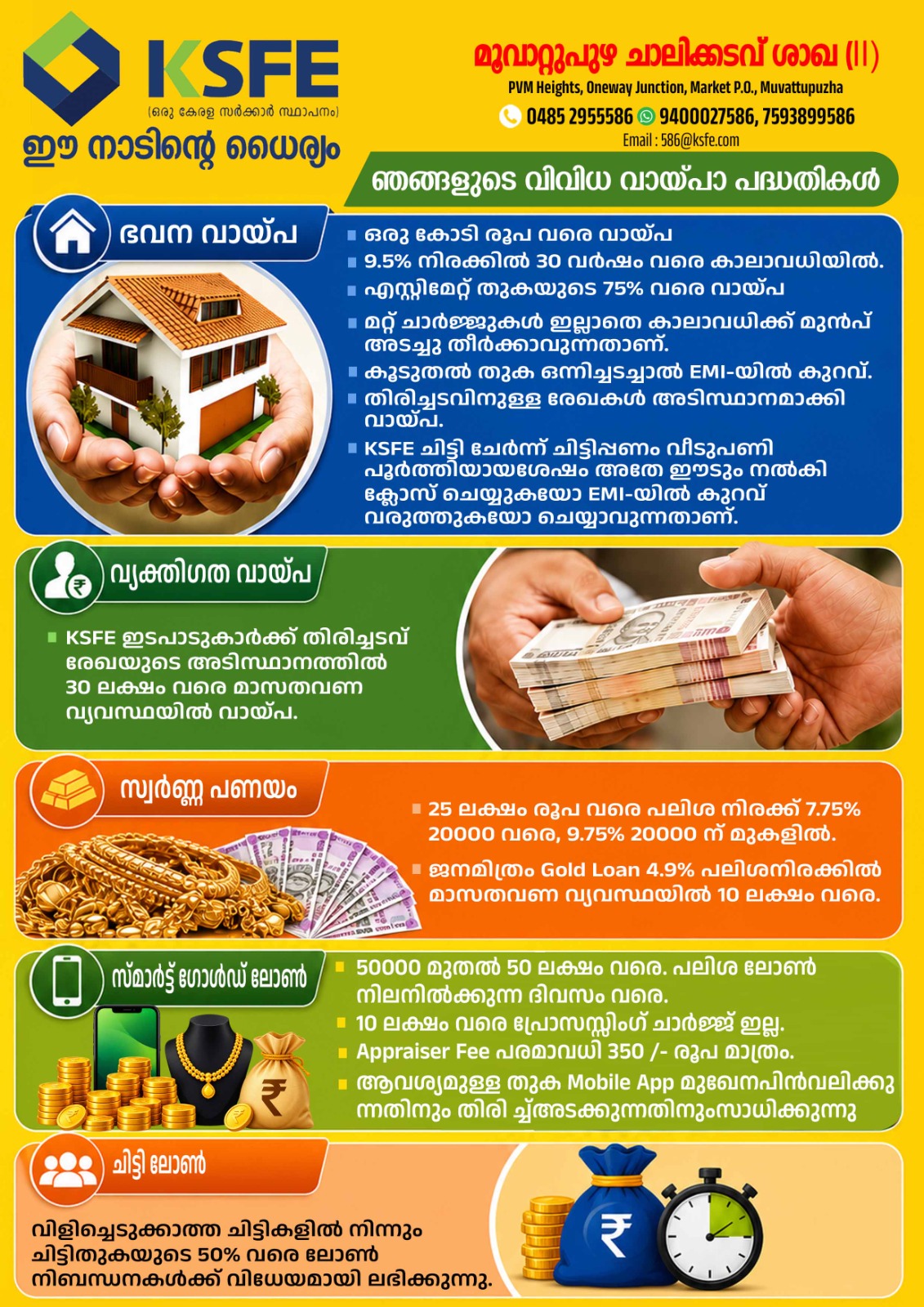 🥳  *KSFE -  ഉടൻ ആരംഭിക്കുന്ന മെഗാ ബിനിനസ് ക്ലാസ് ചിട്ടി* 