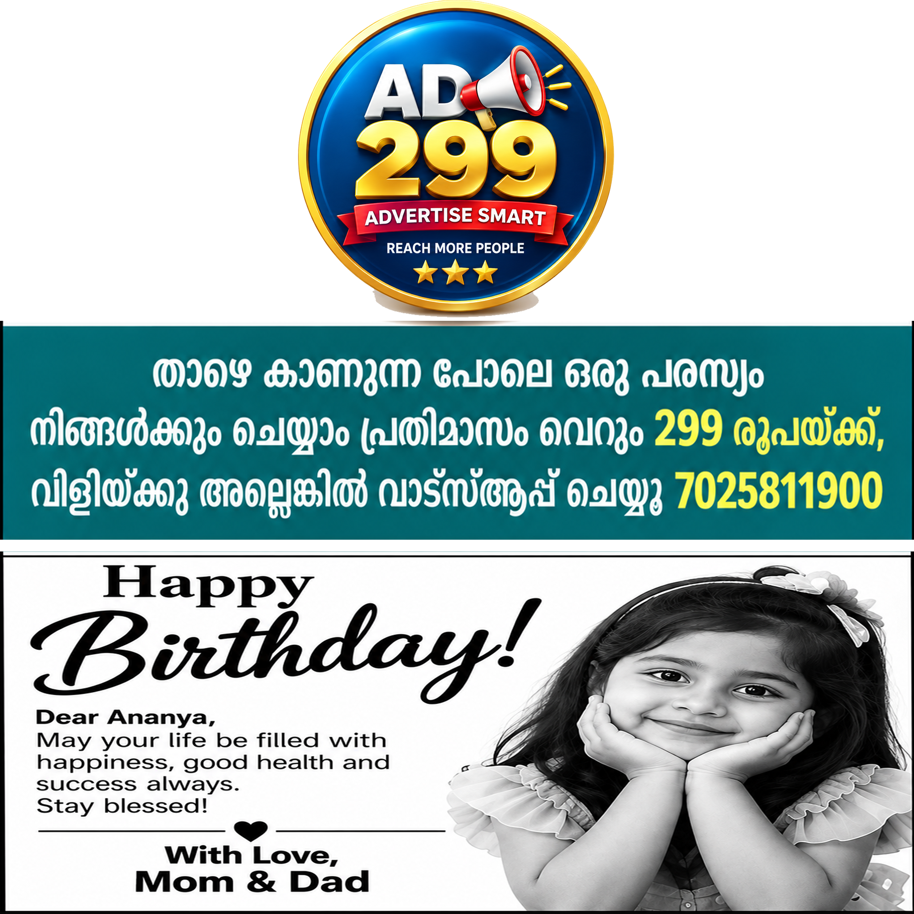 AD299 – സ്മാർട്ട് പരസ്യ പാക്കേജ്