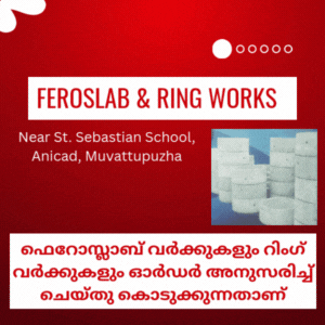 ഫെറോ  സ്ലാബ് വർക്കുകളും   റിംഗ് വർക്കുകളും
