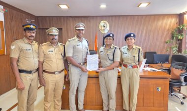 ജില്ലാ പോലീസ് മേധാവിയുടെ അഭിനന്ദനം