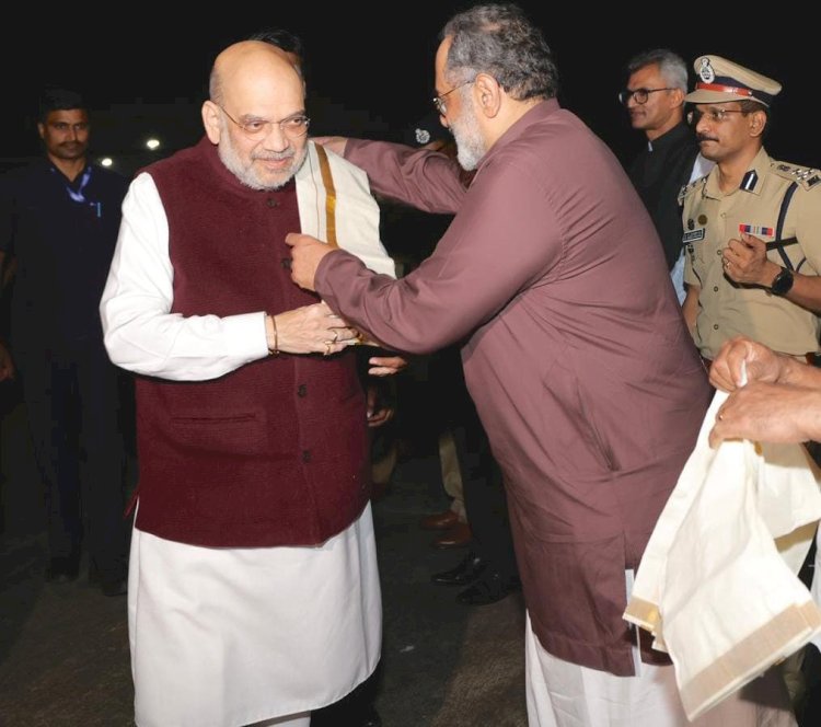 ​അമിത് ഷാ തിരുവനന്തപുരത്ത്