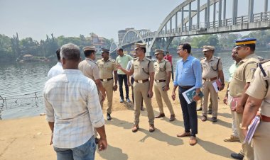 ആലുവ ശിവരാത്രി മണപ്പുറത്തെ സുരക്ഷാ ക്രമീകരണങ്ങൾ ജില്ലാ പോലീസ് മേധാവി വിലയിരുത്തി