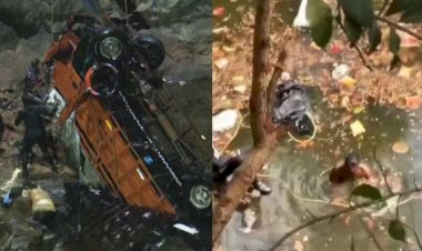 ​നിയന്ത്രണംവിട്ട മിനിലോറി 65 അടി താഴ്ചയുള്ള ക്വാറിയിലേക്ക് മറിഞ്ഞു സെയിൽസ്മാന് ദാരുണാന്ത്യം