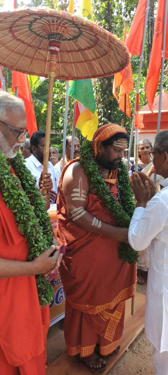 രാഷ്ട്രീയ വിവേചനം വെടിഞ്ഞ് ഹിന്ദുസമൂഹം ഒന്നിക്കണം ദണ്ഡസ്വാമി സാധുകൃഷ്ണാനന്ദ സരസ്വതി മഹാരാജ്