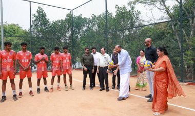 നുവാൽസിൽ അന്താരാഷ്ട്ര നിലവാരത്തിലുള്ള വോളിബോൾ കോർട്ട് മന്ത്രി ഡോ. ആർ. ബിന്ദു ഉദ്ഘാടനം ചെയ്തു