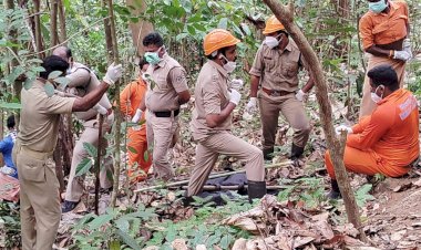 ​നേര്യമംഗലത്ത് വയോധികനെ കാട്ടിൽ മരിച്ചനിലയിൽ കണ്ടെത്തി 300 അടി താഴ്ചയിൽ നിന്ന് മൃതദേഹം കരയ്ക്കെത്തിച്ചു