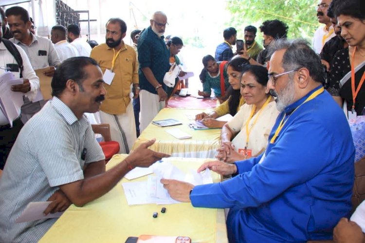 കേരളത്തിൽ ഡബിൾ എൻജിൻ സർക്കാരിന്റെ ഗുണം ജനങ്ങൾ തിരിച്ചറിഞ്ഞു കഴിഞ്ഞു രാജീവ് ചന്ദ്രശേഖർ