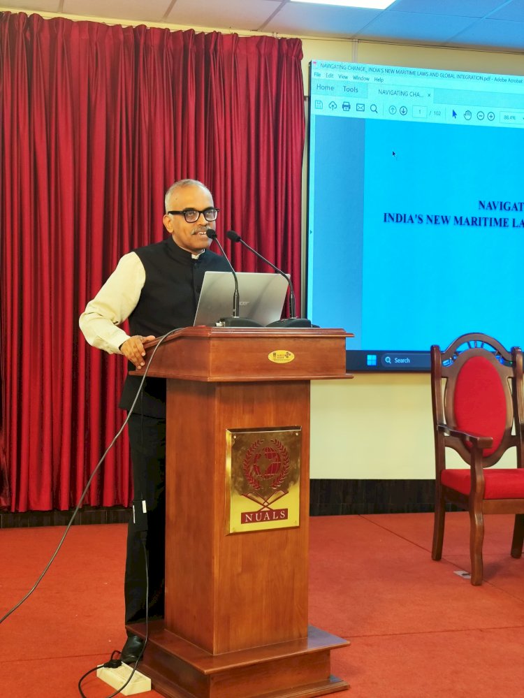 ഇറാനിയൻ കപ്പൽ കൊച്ചിയിൽ സമുദ്രനിയമ കേന്ദ്രമായി കേരളം മാറുന്നുവെന്ന് ജസ്റ്റിസ് വി.എം. ശ്യാംകുമാർ