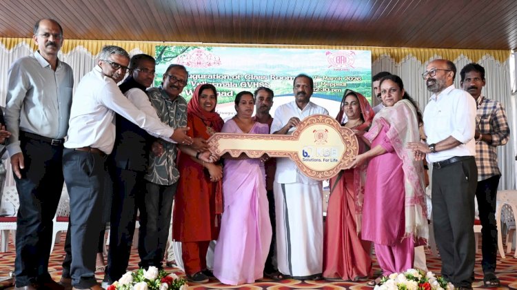 ചൂരൽമല ദുരന്തത്തിൽ തകർന്ന വെള്ളാർമല സ്കൂളിന് പുതിയ കെട്ടിടം മന്ത്രി ഒ.ആർ കേളു ഉദ്ഘാടനം നിർവഹിച്ചു