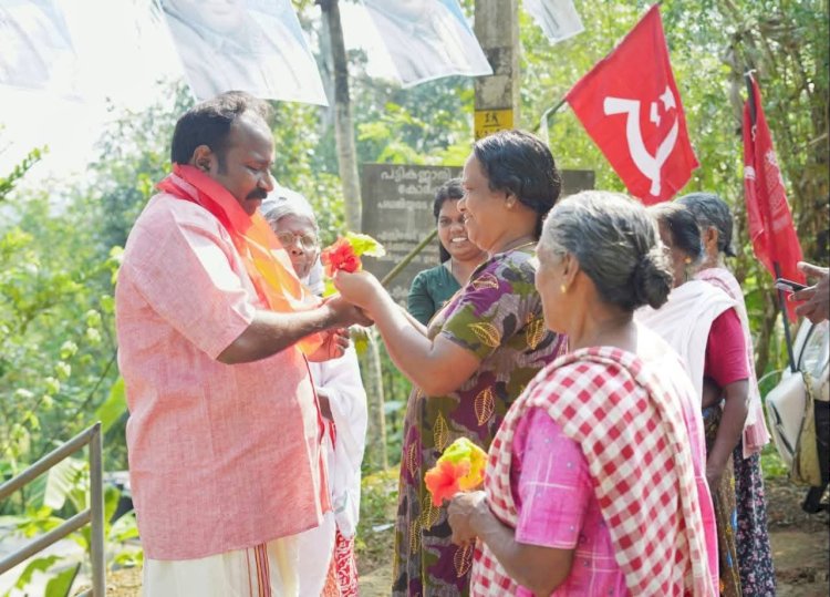 ജനസാഗരമായി എൻ. അരുണിന്റെ പര്യടനം മൂവാറ്റുപുഴയിൽ ആവേശമുയർത്തി ഇടതുമുന്നണി