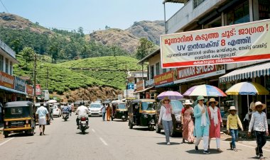 മൂന്നാറിൽ കടുത്ത ചൂട് അൾട്രാവൈലറ്റ് വികിരണം അപകടകരമായ നിലയിൽ, ജാഗ്രതാ നിർദ്ദേശവുമായി കലക്ടർ