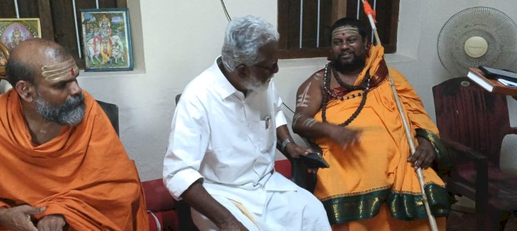 ​വിശ്വകർമ്മ സമൂഹം എൻ.ഡി.എയ്ക്കൊപ്പം സ്ഥാനാർത്ഥികൾക്കായി ദണ്ഡിസ്വാമി സാധു കൃഷ്ണാനന്ദ സരസ്വതി രംഗത്ത്