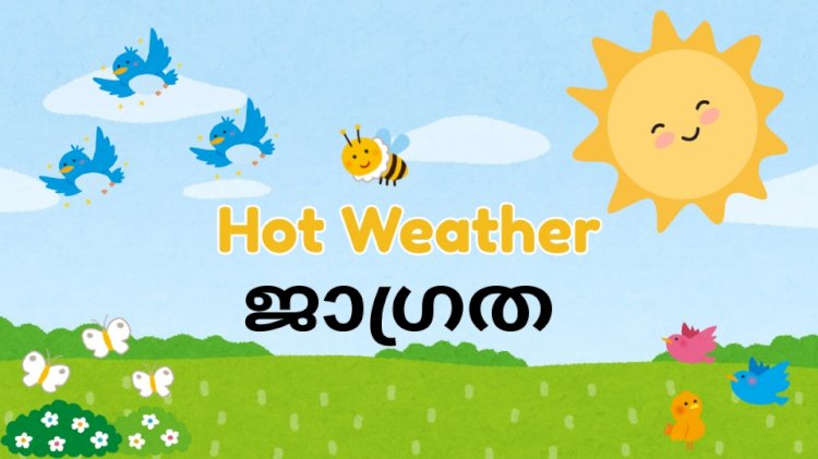 സംസ്ഥാനത്ത് കനത്ത ചൂട് 12 ജില്ലകളിൽ യെലോ അലർട്ട് വൈദ്യുതി ഉപയോഗം റെക്കോർഡിൽ