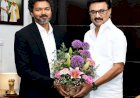 ചെന്നൈയിൽ സൗഹൃദത്തിന്റെ പുതുചരിത്രം മുഖ്യമന്ത്രി വിജയ് എം.കെ. സ്റ്റാലിനുമായി കൂടിക്കാഴ്ച നടത്തി