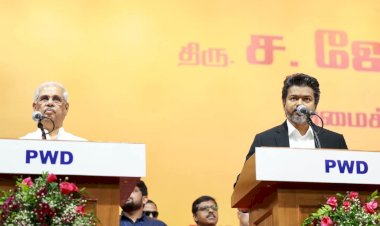 തമിഴ്‌നാടിന്റെ അമരത്ത് ഇനി ജോസഫ് വിജയ് മുഖ്യമന്ത്രിയായി സത്യപ്രതിജ്ഞ ചെയ്ത് അധികാരമേറ്റു