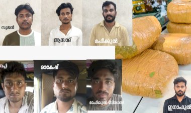 ആലുവയിൽ വൻ കഞ്ചാവ് വേട്ട: 35 കിലോ കഞ്ചാവുമായി മലയാളിയടക്കം 7 പേർ പിടിയിൽ