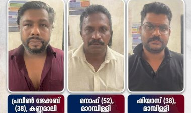 ​ക്ഷേത്ര അധികാരികൾക്ക് നേരെ ഭീഷണി ആലുവയിൽ വർഗീയ ചേരിതിരിവിന് ശ്രമിച്ച മൂന്നംഗ സംഘം അറസ്റ്റിൽ