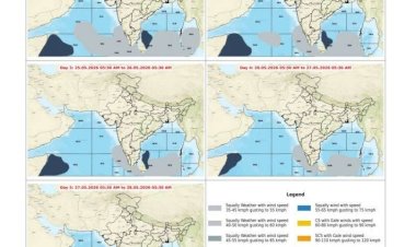 മത്സ്യത്തൊഴിലാളികൾക്ക് ജാഗ്രതാ നിർദേശം കേരള, കർണാടക ലക്ഷദ്വീപ് തീരങ്ങളിൽ മെയ് 27 വരെ മത്സ്യബന്ധനത്തിന് വിലക്ക്