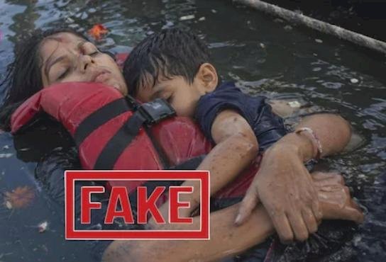 ​ജബൽപുർ ബോട്ടപകടം അമ്മയും കുഞ്ഞും കെട്ടിപ്പിടിച്ചു മരിച്ച നിലയിലുള്ള ചിത്രം വ്യാജം