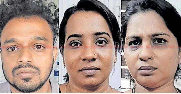 മസാജിനെത്തിയ യുവാവിനെ ഹണിട്രാപ്പിൽ കുടുക്കി കവർച്ച ഉടമയും രണ്ട് യുവതികളും അറസ്റ്റിൽ