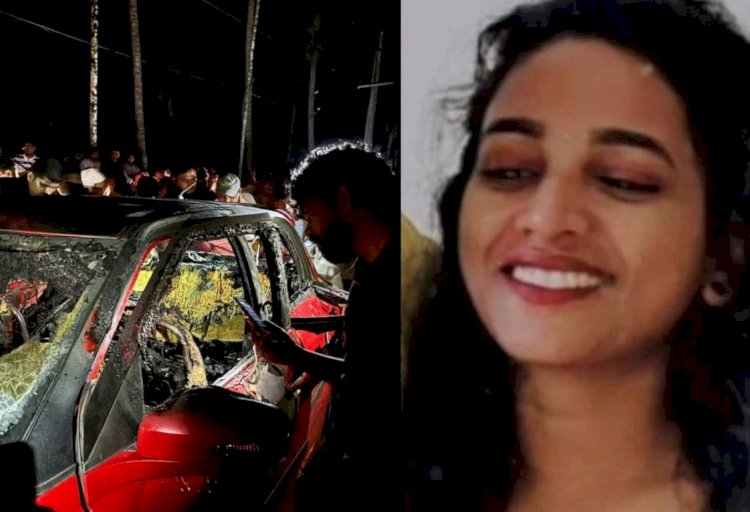 ​പേരാമ്പ്ര കാർ തീപിടിത്തം ആസൂത്രിതം കന്നാസുമായി പോയ സ്ത്രീ ആര്? ദുരൂഹതയേറ്റി സിസിടിവി ദൃശ്യങ്ങൾ