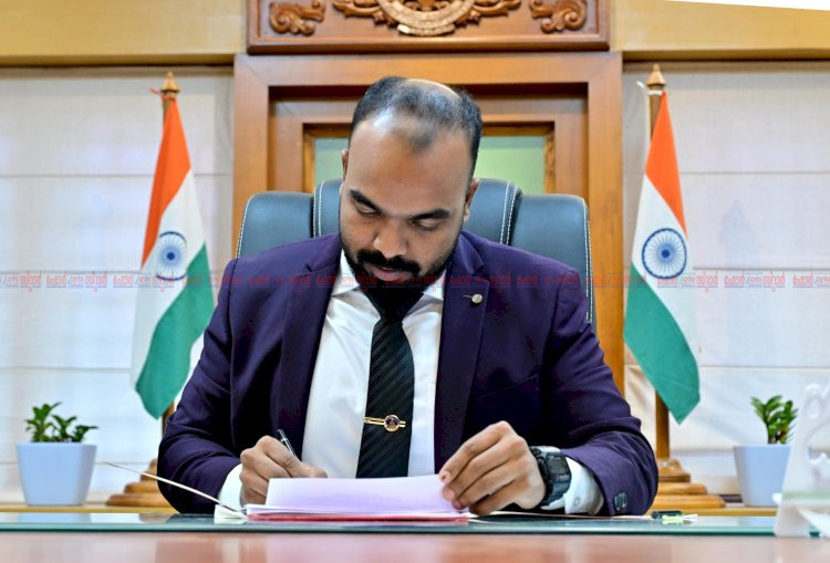 ​കണ്ണൂർ ജില്ലാ കളക്ടറായി പി. വിഷ്ണുരാജ് ചുമതലയേറ്റു