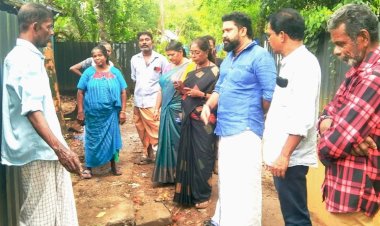 പനിയാത്ത് കോളനിയിലെ വെള്ളക്കെട്ടിന് ശാശ്വത പരിഹാരം ബ്ലോക്ക് പഞ്ചായത്ത് പ്രസിഡന്റും അംഗങ്ങളും പ്രദേശം സന്ദർശിച്ചു