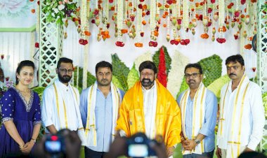 NBK 112 നന്ദമുരി ബാലകൃഷ്ണ കൊരട്ടാല ശിവ ചിത്രം അമരാവതിയിൽ ലോഞ്ച് ചെയ്തു നര ലോകേഷും കണ്ടൂല ദുർഗേഷും മുഖ്യാതിഥികൾ