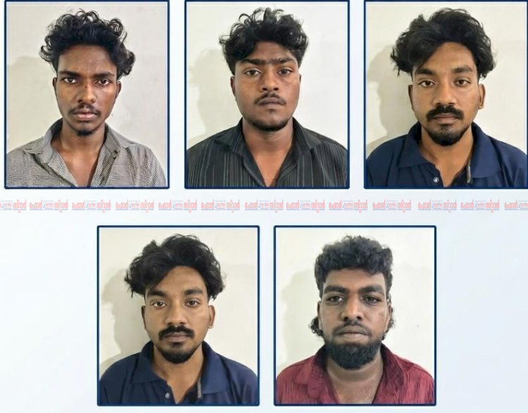 മൂവാറ്റുപുഴയിൽ യുവതിക്ക് നേരെ അർദ്ധരാത്രിയിൽ അതിക്രമം മാരകായുധങ്ങളുമായി പിന്തുടർന്ന അഞ്ച് യുവാക്കൾ അറസ്റ്റിൽ