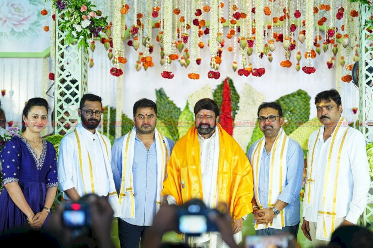 NBK 112 നന്ദമുരി ബാലകൃഷ്ണ കൊരട്ടാല ശിവ ചിത്രം അമരാവതിയിൽ ലോഞ്ച് ചെയ്തു നര ലോകേഷും കണ്ടൂല ദുർഗേഷും മുഖ്യാതിഥികൾ