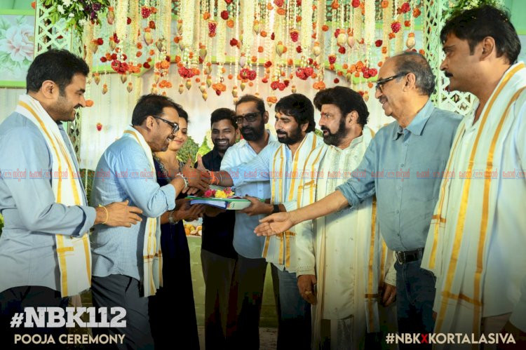 NBK 112 നന്ദമുരി ബാലകൃഷ്ണ കൊരട്ടാല ശിവ ചിത്രം അമരാവതിയിൽ ലോഞ്ച് ചെയ്തു നര ലോകേഷും കണ്ടൂല ദുർഗേഷും മുഖ്യാതിഥികൾ