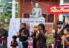 അപ്പാനി ശരത്തിന്റെ നേതൃത്വത്തിൽ കാലടി സർവകലാശാലയ്ക്ക് മുന്നിൽ തെരുവ് നാടകം