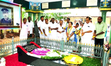 കാർഗിൽ രക്തസാക്ഷി ക്യാപ്റ്റൻ ജെറി പ്രേംരാജിന്റെ സ്മൃതി മണ്ഡപത്തിൽ മന്ത്രി കെ.എ. തുളസി പുഷ്പാർച്ചന നടത്തി