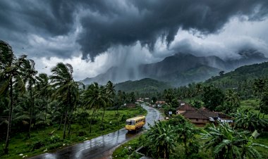 കേരളത്തിൽ അടുത്ത 3 മണിക്കൂർ മഴയും ശക്തമായ കാറ്റും 12 ജില്ലകളിൽ മുന്നറിയിപ്പ്