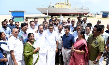 ഗ്ലോബൽ വാട്ടർ വണ്ടർലാൻഡ് പദ്ധതി സെപ്റ്റംബറിൽ പൂർത്തിയാക്കും കെ.സി വേണുഗോപാൽ എം.പിയും മന്ത്രി പി.സി വിഷ്ണുനാഥും സ്ഥലം സന്ദർശിച്ചു