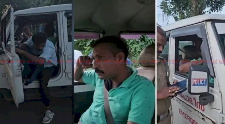 മദ്യപിച്ച് അപകടകരമായി വാഹനമോടിച്ച പോലീസിനെ ഓടിച്ചിട്ട് പിടിച്ച് വനിതാ ഓട്ടോ ഡ്രൈവർ
