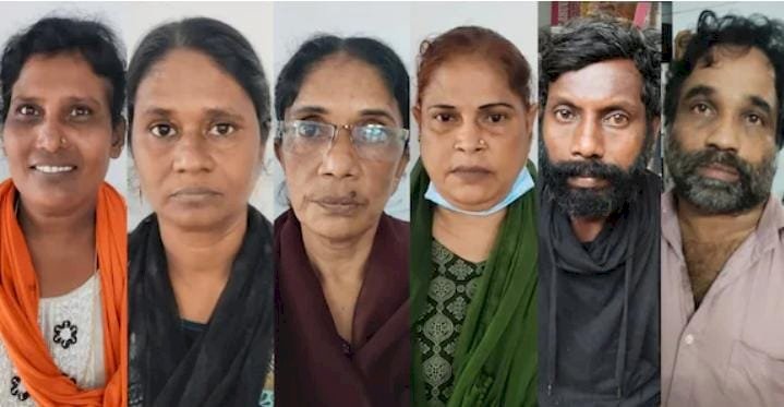പരിചയം നടിച്ച് ഓട്ടോയിൽ കയറ്റി യുവതിയെ മർദിച്ച് പല്ലുകൊഴിപ്പിച്ചു, സ്വർണം കവർന്ന ആറംഗസംഘം പിടിയിൽ