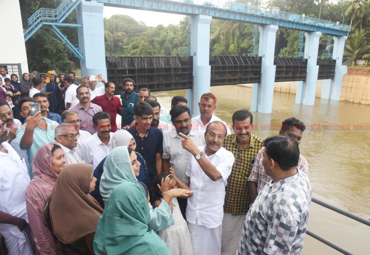 ​23 കോടിയുടെ നാമ്പ്രാണി തടയണ നാടിന് സമർപ്പിച്ചു പി.കെ കുഞ്ഞാലിക്കുട്ടി
