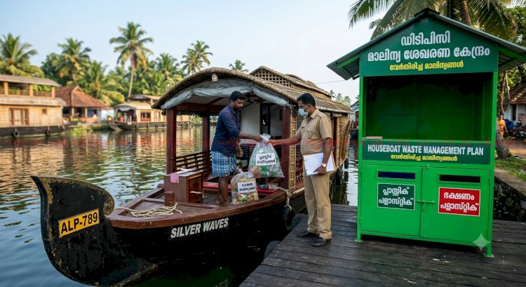 ഹൗസ്‌ബോട്ട് മാലിന്യ സംസ്‌ക്കരണത്തിന് ആലപ്പുഴയിൽ പുതിയ നിയമം ആഗസ്റ്റ് 1 മുതൽ കരാറില്ലാത്ത ബോട്ടുകൾക്ക് വിലക്ക്