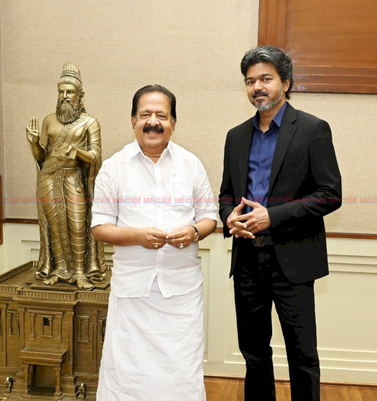 ഓപ്പറേഷൻ തൂഫാൻ മുഖ്യമന്ത്രി ജോസഫ് വിജയുമായി കൂടിക്കാഴ്ച നടത്തി രമേശ് ചെന്നിത്തല