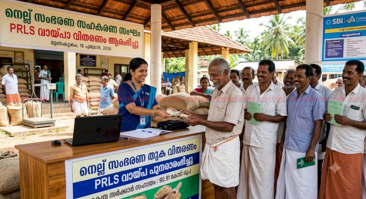 നെല്ല് സംഭരണ തുക വിതരണം ഇന്ന് പുനരാരംഭിക്കും കർഷകർക്ക് ആശ്വാസമായി 90.91 കോടി രൂപ എത്തി