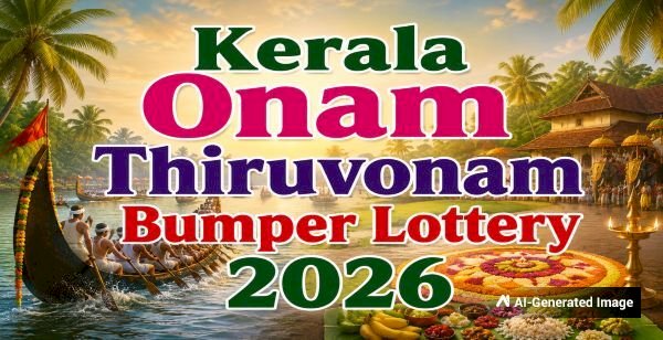 തിരുവോണം ബമ്പർ ലോട്ടറി മന്ത്രി കെ. മുരളീധരൻ നിർവഹിക്കും