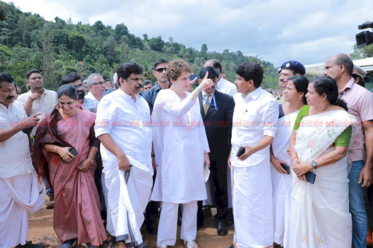 ദുരന്തമുഖത്ത് വയനാട്ടുകാര്‍ ഒറ്റക്കെട്ടായി നിലകൊണ്ടു എം.പി പ്രിയങ്ക ഗാന്ധി
