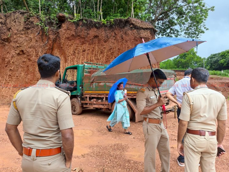 അനധികൃത ചെങ്കൽ ഖനനം രണ്ട് ലക്ഷത്തിലധികം രൂപ പിഴ ഈടാക്കി