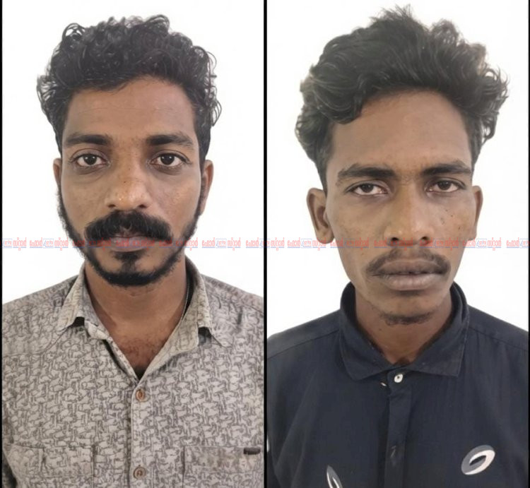 പേഴക്കാപ്പിള്ളിയിൽ വാഹന സ്പെയർ പാർട്സ് മോഷണം രണ്ട് പേർ അറസ്റ്റിൽ