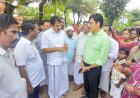 കടൽക്ഷോഭം രൂക്ഷം കെ.സി. വേണുഗോപാലും ജി. സുധാകരനും സന്ദർശനം നടത്തി, ദുരിതാശ്വാസ പ്രവർത്തനങ്ങൾ ഊർജ്ജിതമാക്കി
