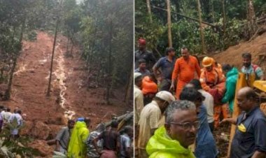 കേരളത്തിൽ കനത്ത മഴ ഇടുക്കിയിലും കോട്ടയത്തും ഉരുൾപൊട്ടൽ