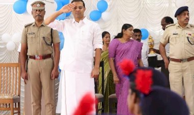 എസ്‌പിസി പതിനാറാം വാർഷികം: മന്ത്രി റോജി എം ജോൺ സല്യൂട്ട് സ്വീകരിച്ചു