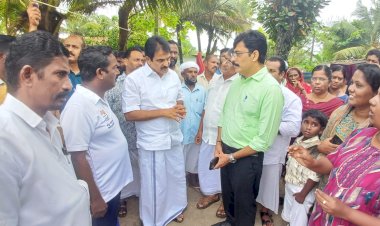 കടൽക്ഷോഭം രൂക്ഷം കെ.സി. വേണുഗോപാലും ജി. സുധാകരനും സന്ദർശനം നടത്തി, ദുരിതാശ്വാസ പ്രവർത്തനങ്ങൾ ഊർജ്ജിതമാക്കി