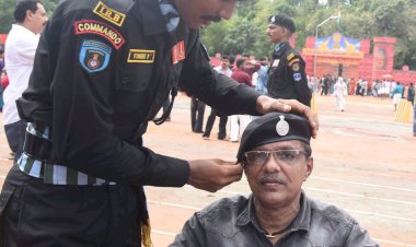 വൈകാരിക നിമിഷം വീൽചെയറിലെത്തി അച്ഛൻ, മകൻ പൊലീസിലേക്ക് ഐ.ആർ.ബി പരേഡ് ഗ്രൗണ്ടിൽ കണ്ണുനിറച്ച് ഒരു കാഴ്ച